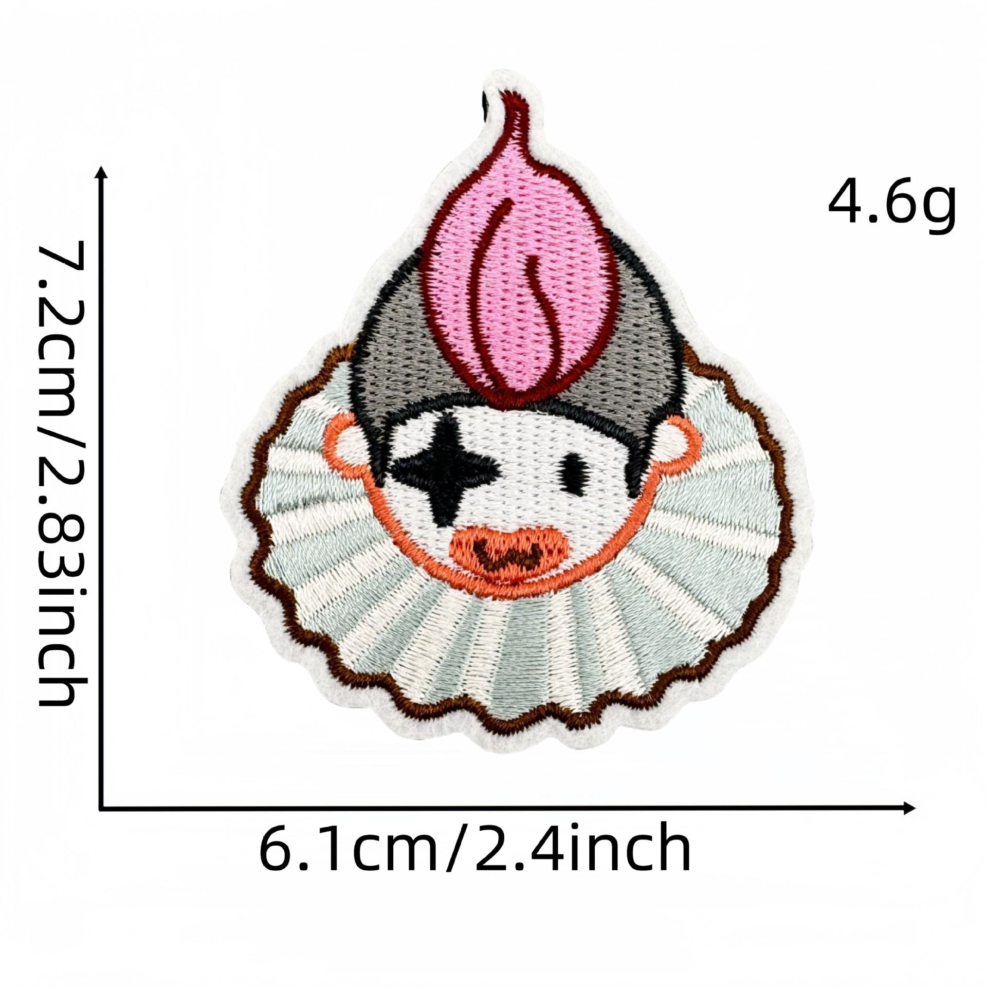 Wholesale Cute Embroidered Cloth Patches Velcro Bag DIY Decorative Clothes Patches